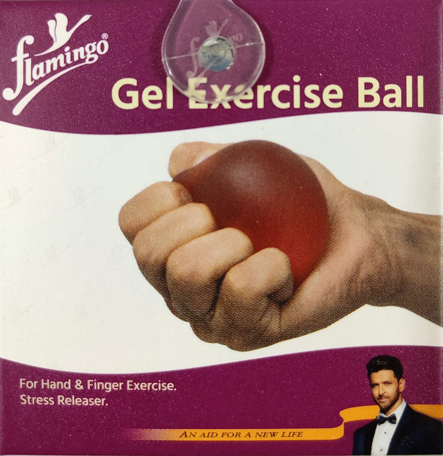 Flamingo Gel Exercise Ball in a box