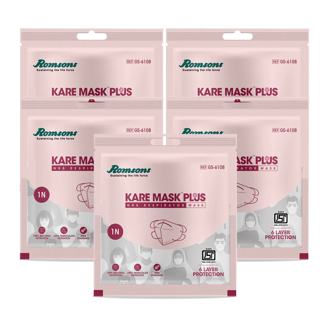 n95 mask pack of 5