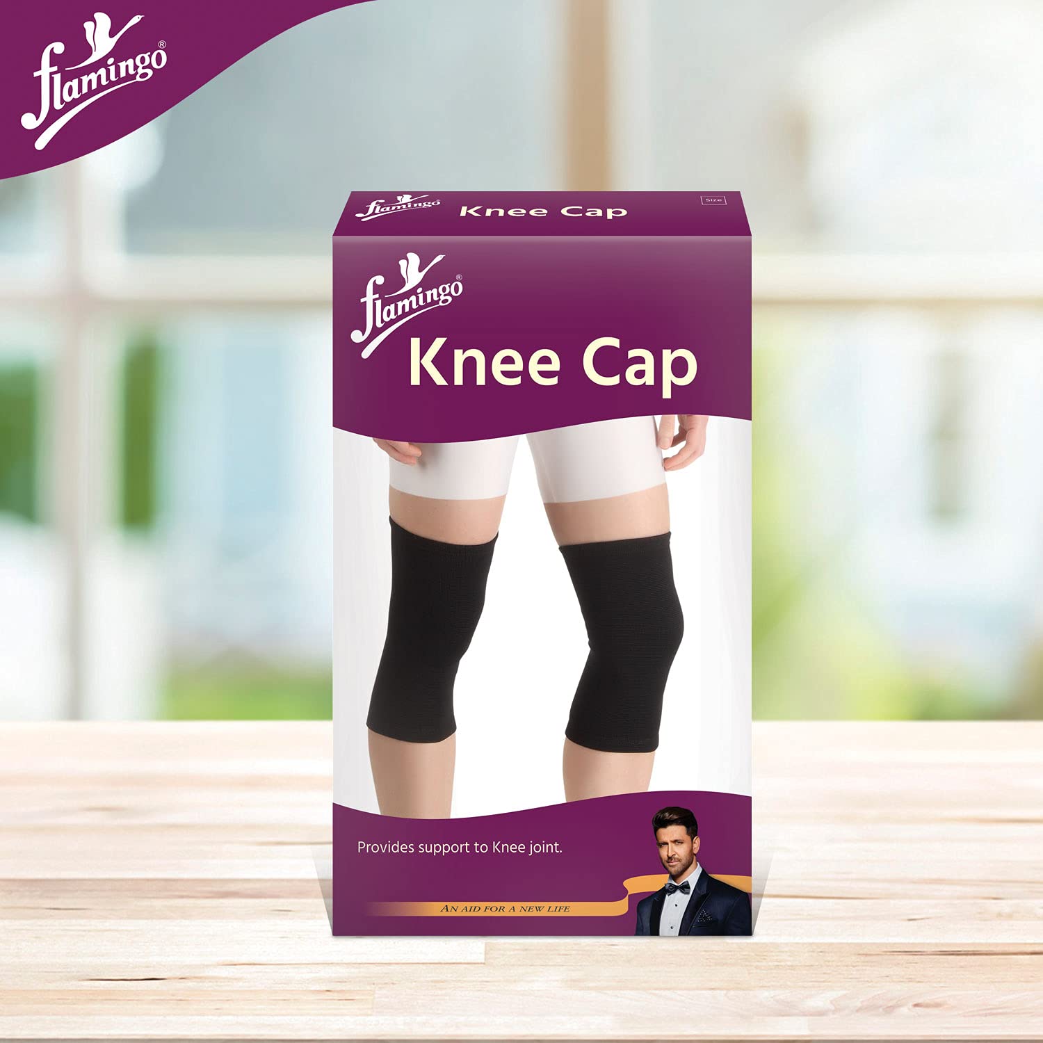 flamingo knee cap box