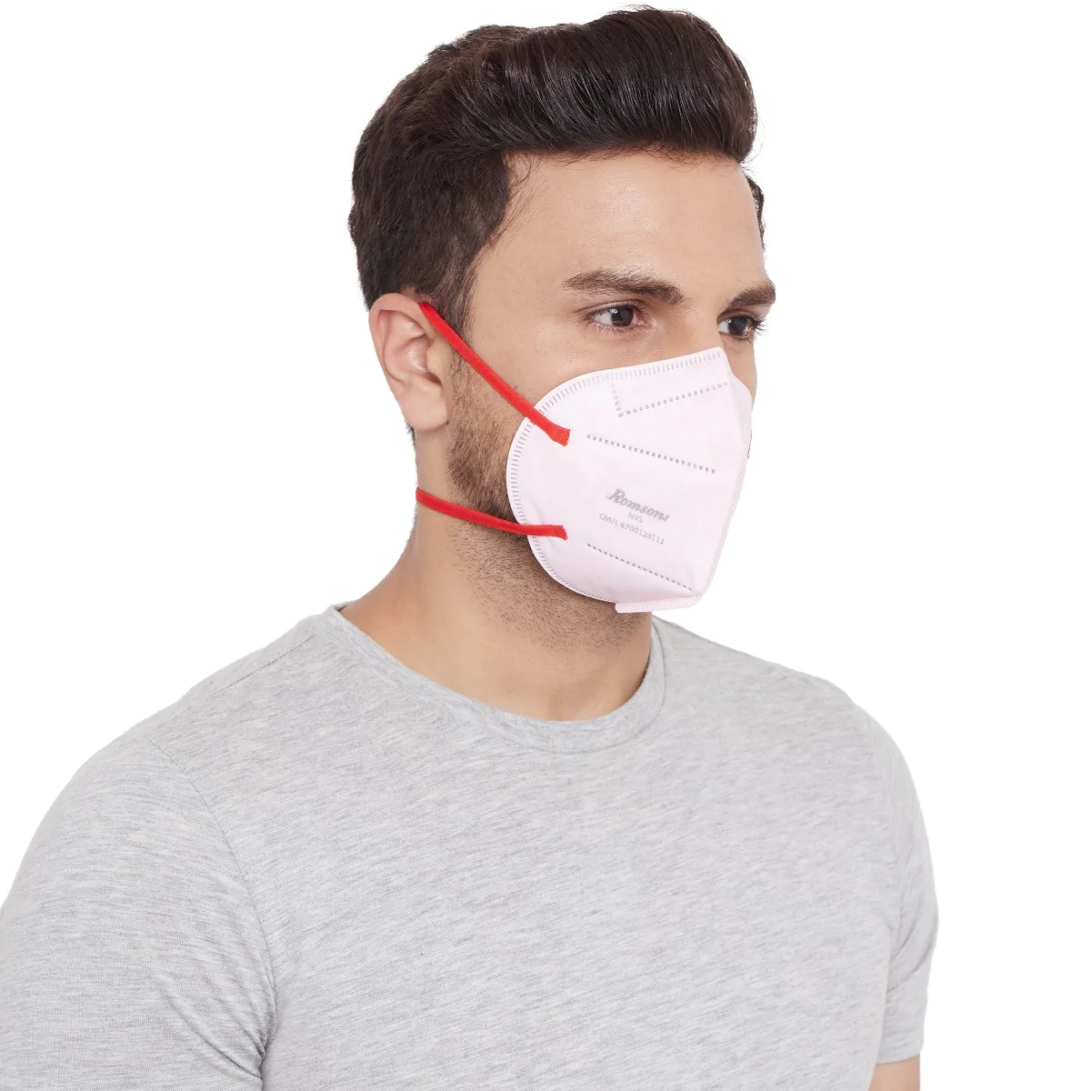 n95 mask with male model