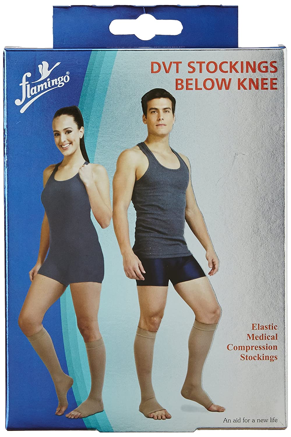 Premium Below-Knee Stocking (Pair) - Flamingo Aid