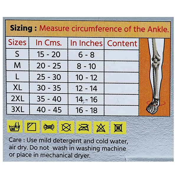 flamingo premium anklet pair size chart