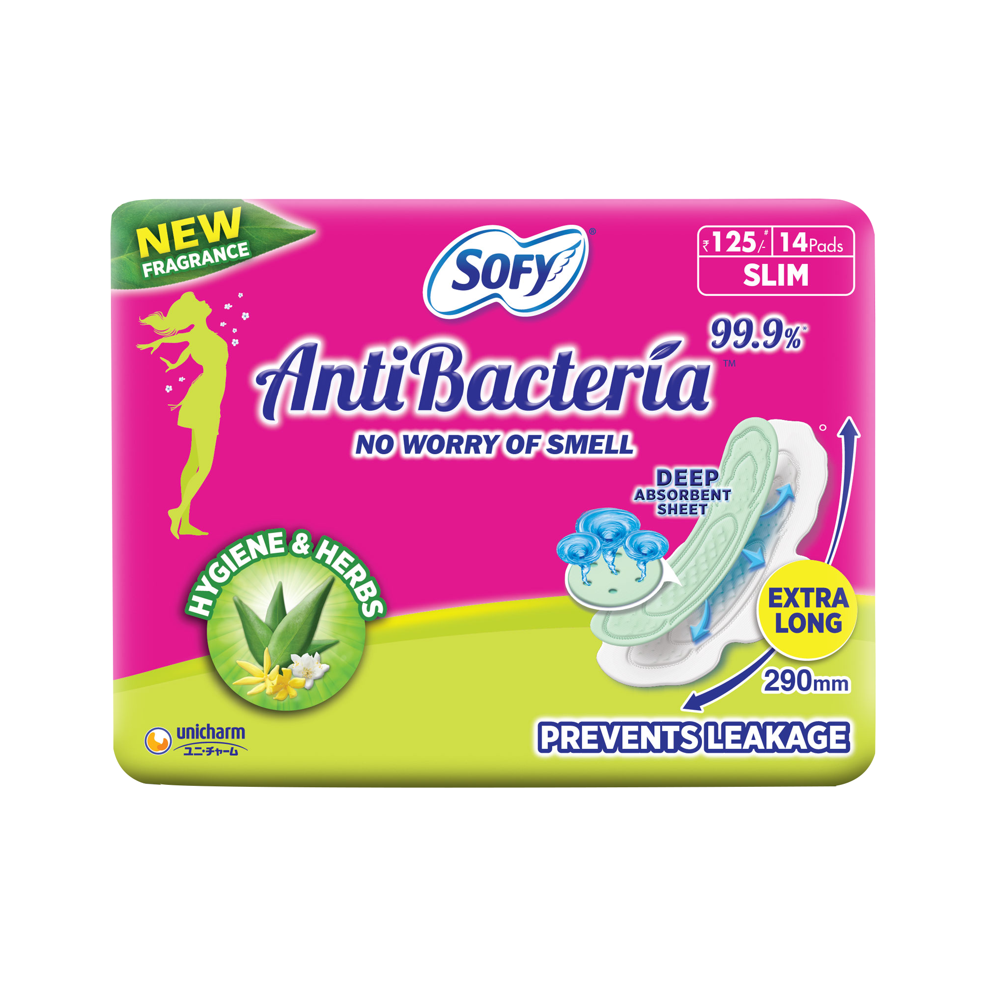 sofy antibacterial sanitary pads