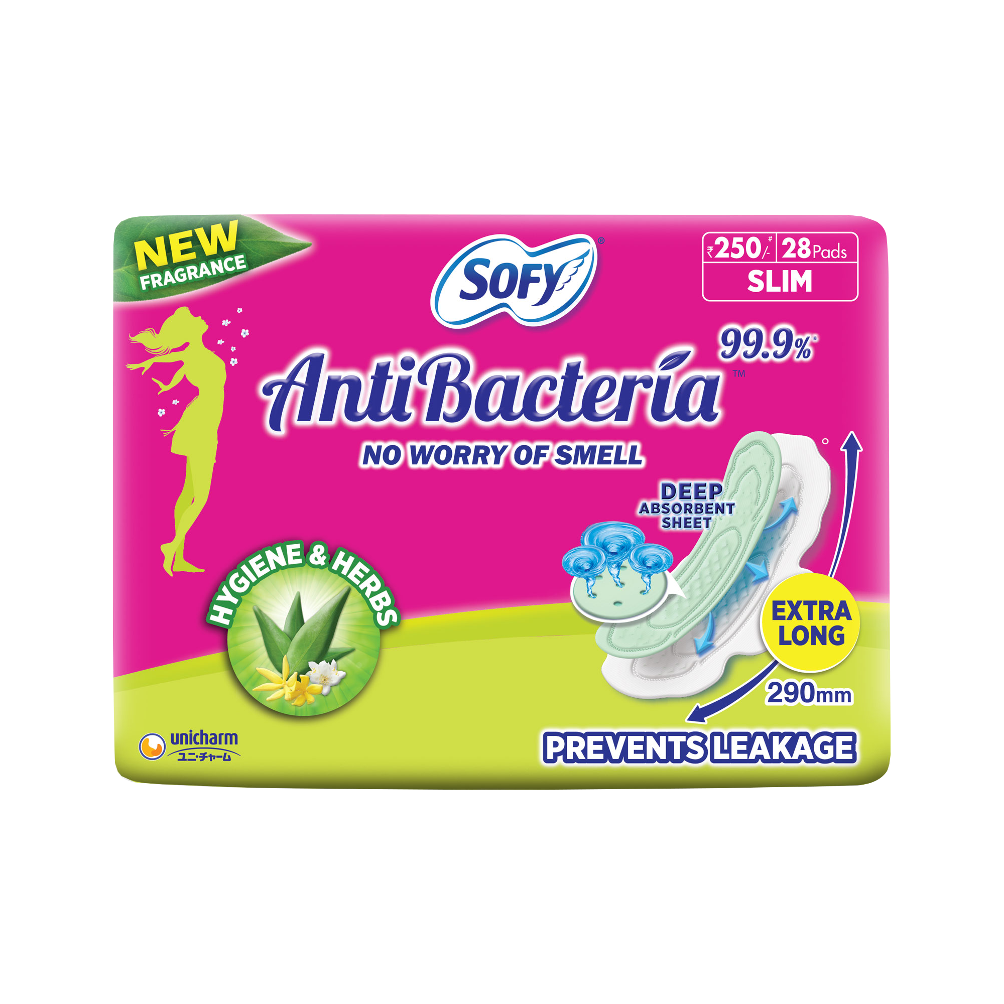 sofy antibacterial sanitary pads