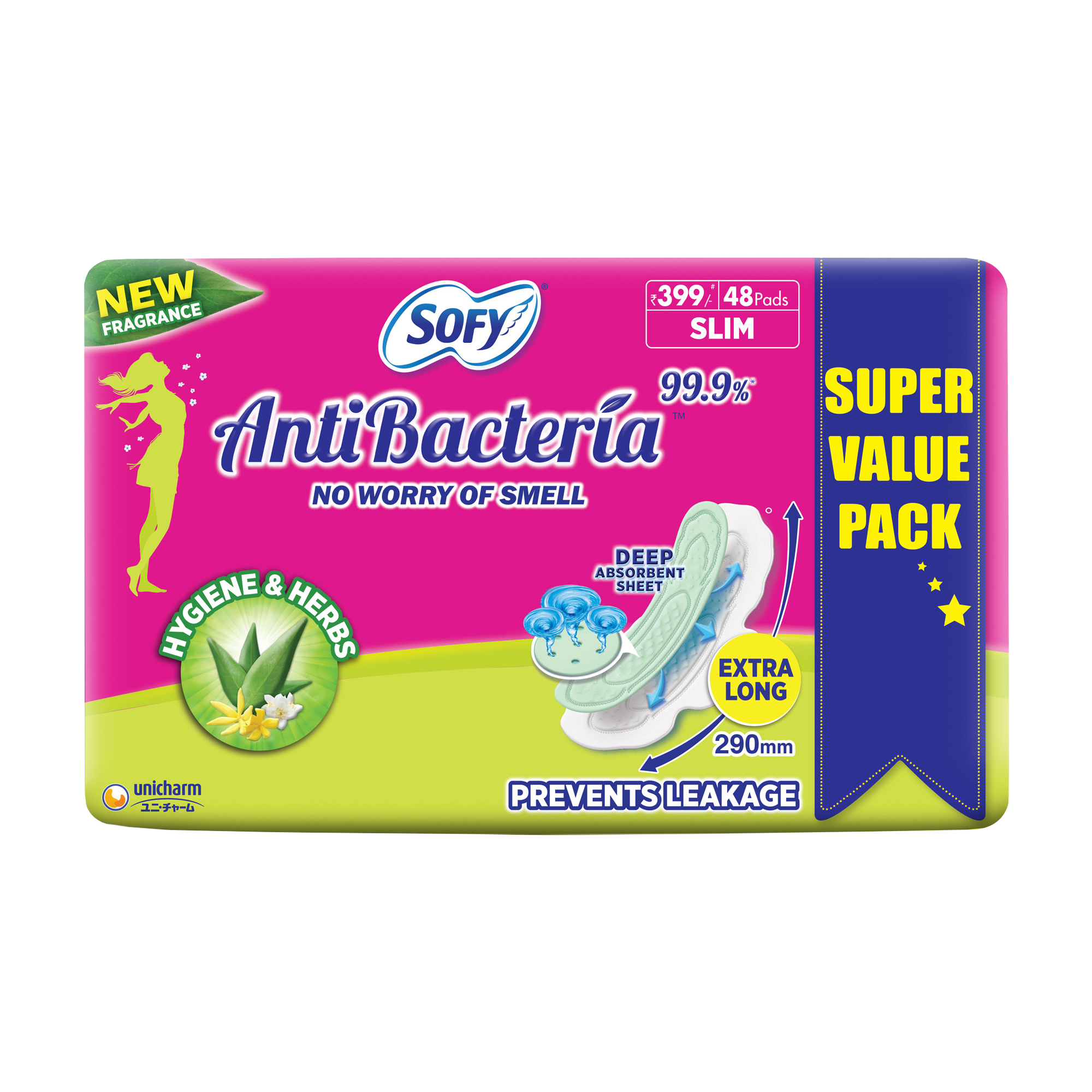 sofy antibacterial sanitary pads